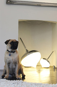Spun Floor Lamp Silver Chrome Evie Group