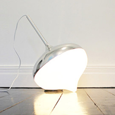Spun Silver Floor Lamp Eive Group